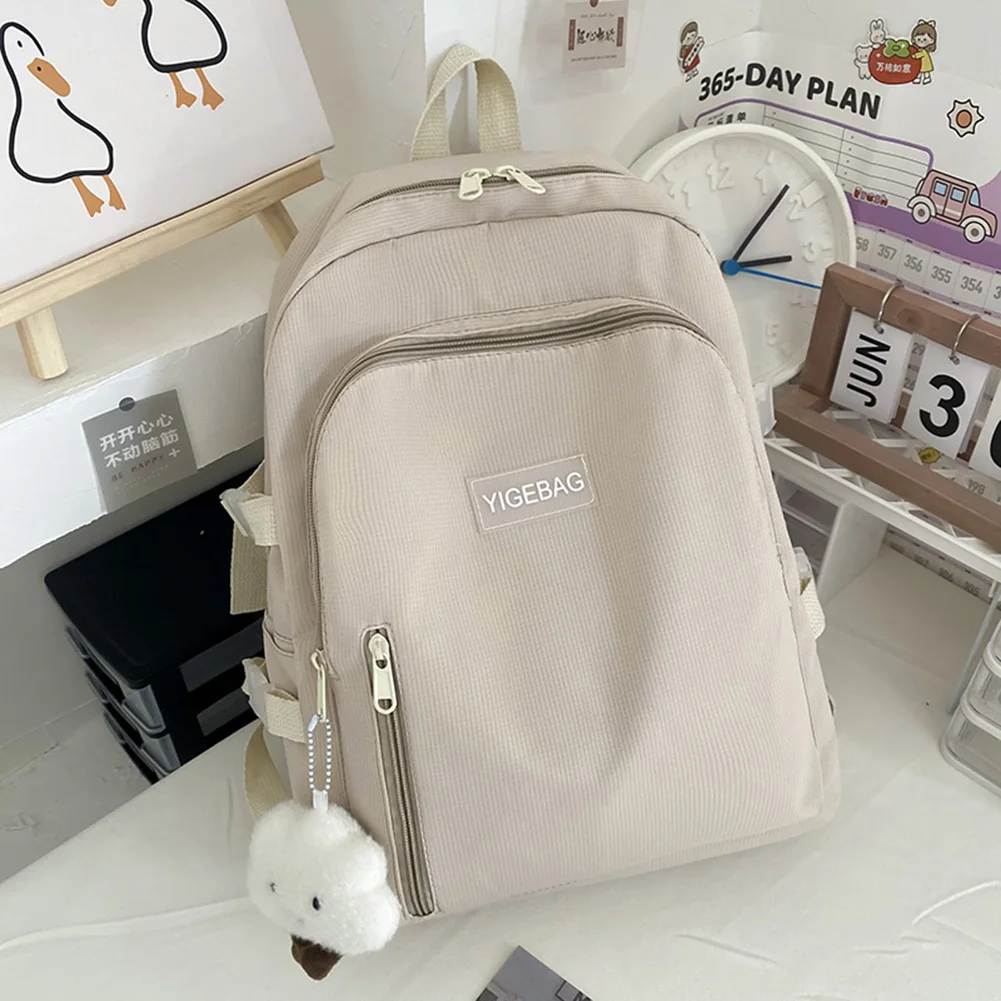 

Cute Student Rucksack Women Backpack Casual Travel Bags Trendy Canvas Backpack for Teenage Girl Shoulder Bag Large Capacity Bag