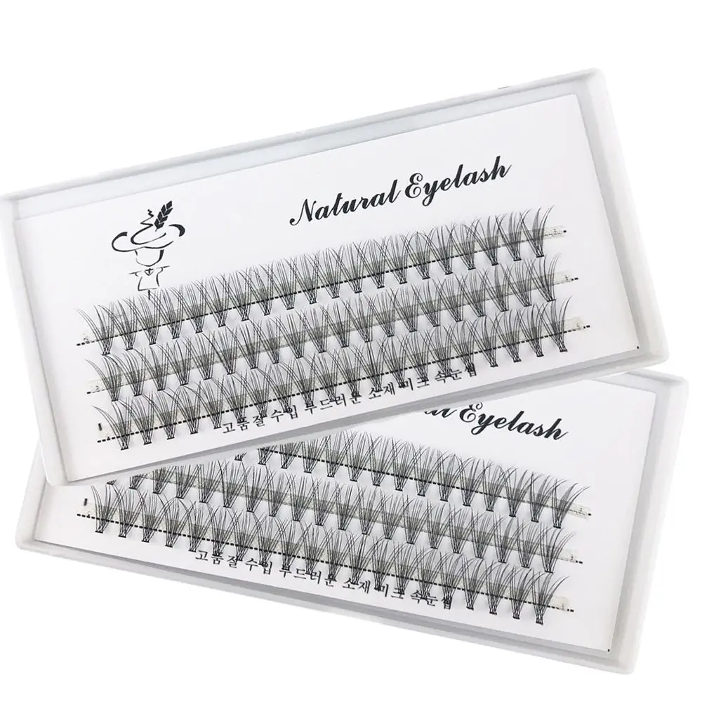 

Natural Soft Premade False Eyelash Cluster Faux Mink Fan Volume Lashes Extension