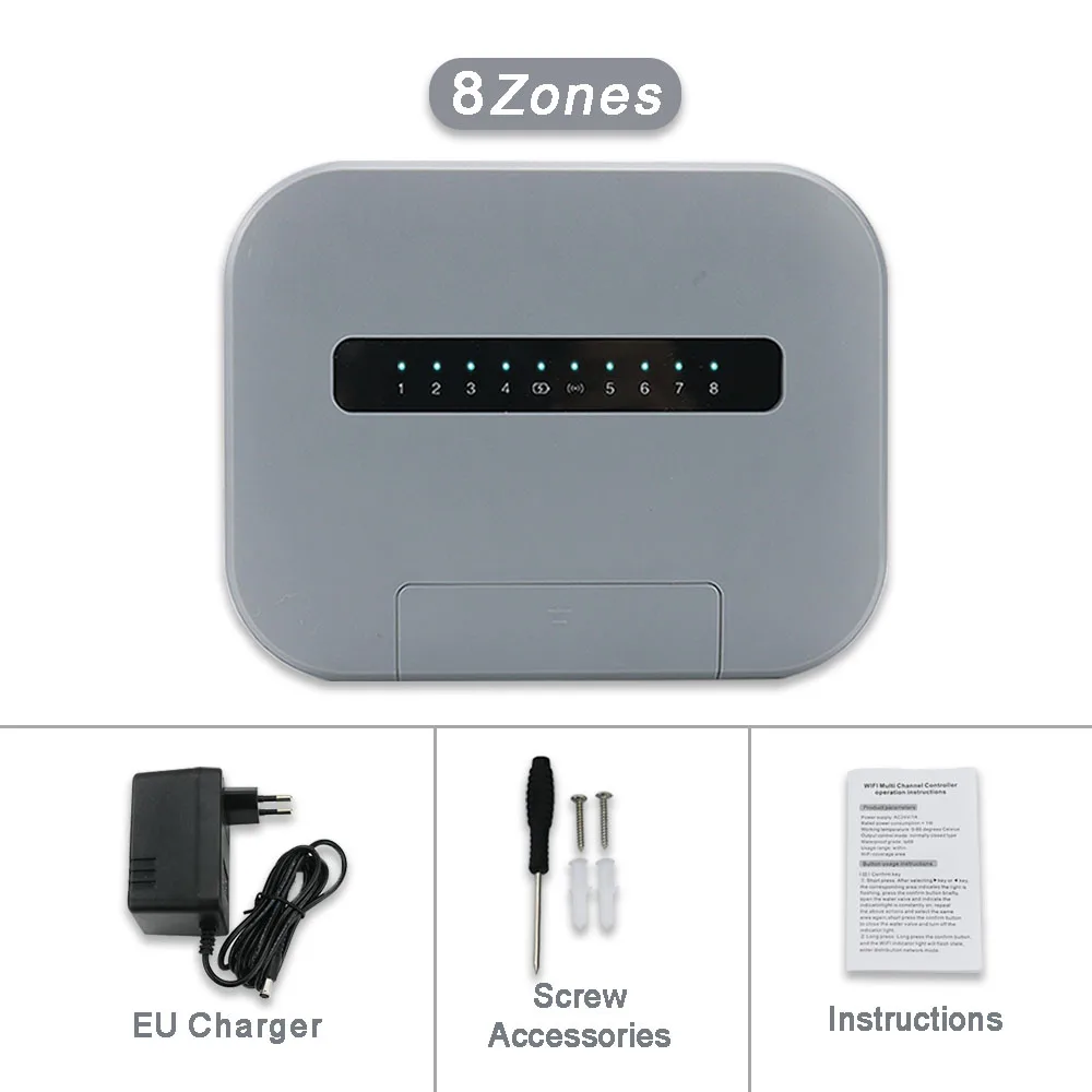 

AICANTEK Умный Контроллер Полива Tuya WiFi 6/8 Зон