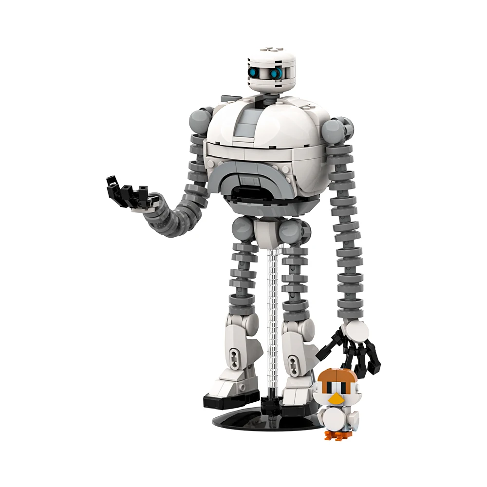 Фото MOC дикий робот, строительные блоки, модель робота из фильма, фигурки Roz and Brightbill, кирпичи, игрушки для сборки своими руками, подарки на день рождения для детей №3