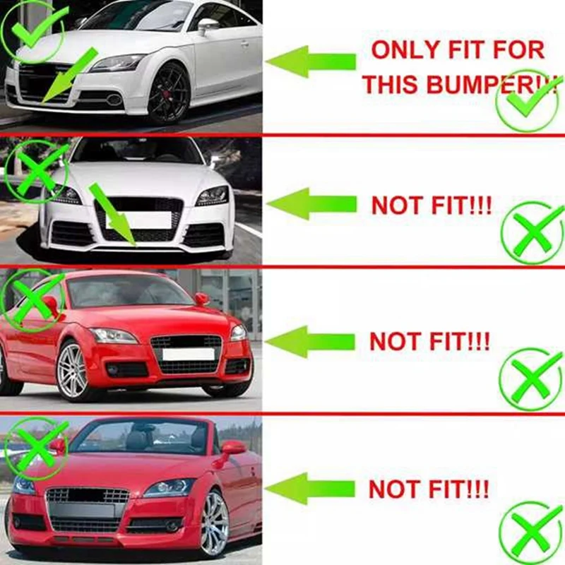 8J 0807682 К 0807681 K сетчатая рамка противотуманной фары крышка автомобильная для TT MK2