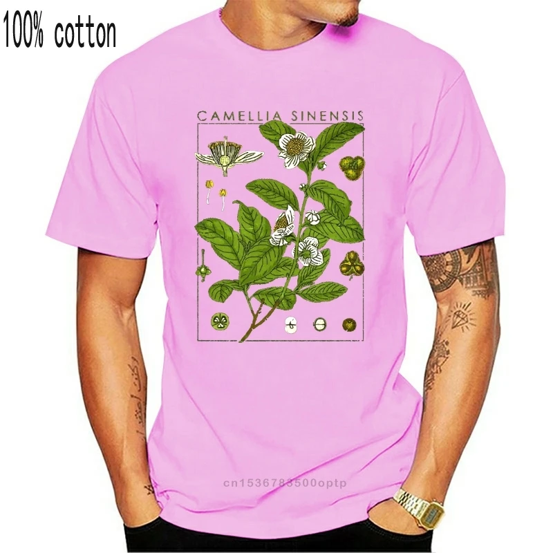 

Men'S T-Shirt 2020 Newest Tea T-Shirt Botanical Garden Plant Print Art Botany Bloom Fruit Flower Grow Chai