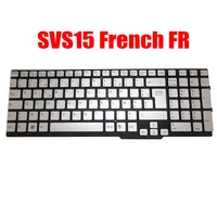 french fr laptop keyboard for sony for vaio svs15 series 9z n6cbf 50f 149015941fr 550121fe2g2 035 g silver without backlit new