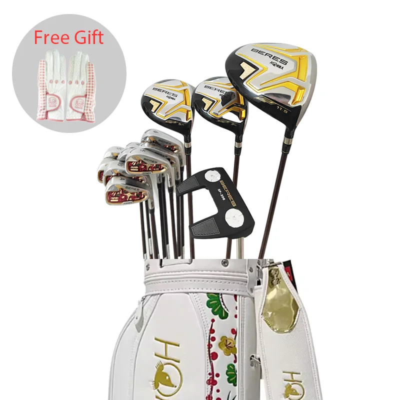 

Womens Golf Clubs S-08 4 star Driver Fairway Wood Hybrid Iron Putter Bag Golf Complete Set Of Clubs Graphite Shaft HeadCover