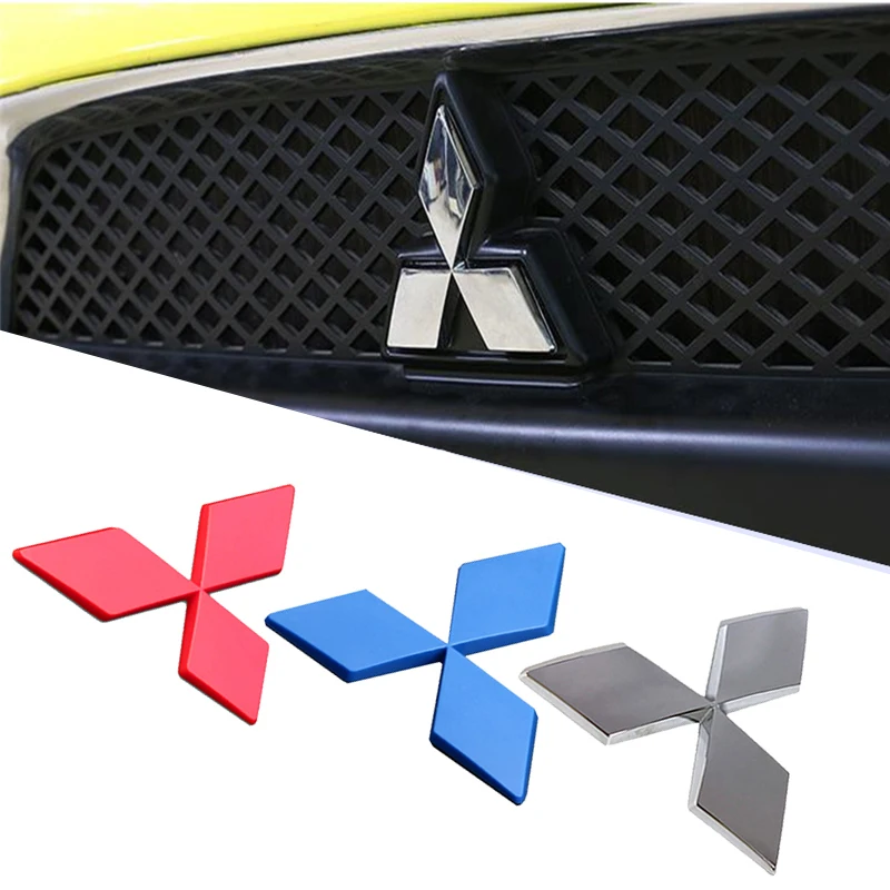 

ABS Car Styling Front Grille Emblem Sticker for Mitsubishi Logo EVO Lancer EX Badge Exterior Decoration Refitting Accessories