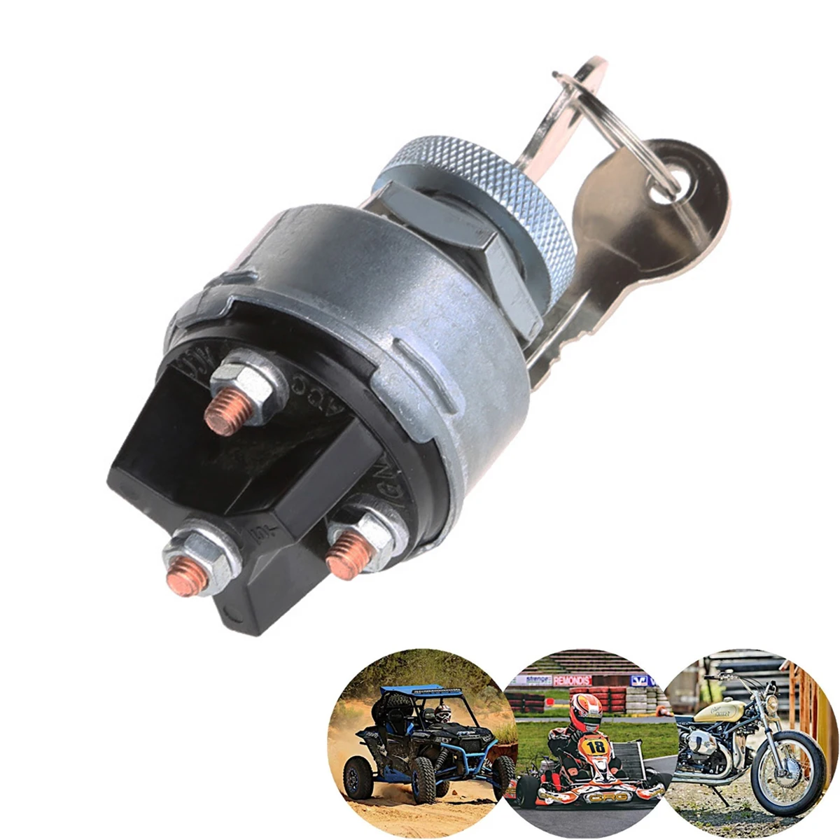 

4-позиционный универсальный переключатель ключа зажигания 12 В, Acc/Off/IGN, старт для трактора, вилочного погрузчика, тюнинга грузовика, автомобиля, инструменты