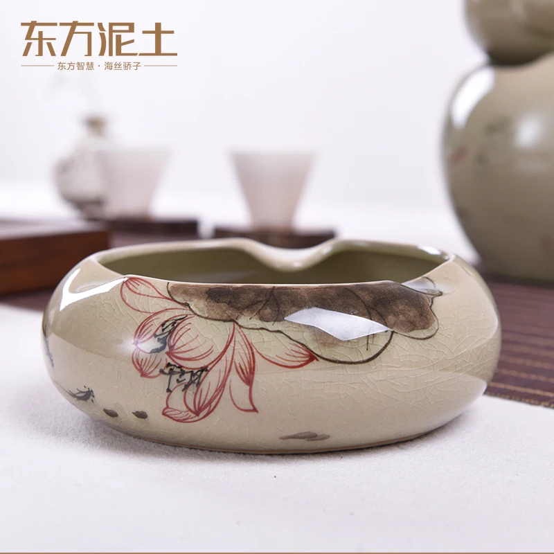 Ashtray Chinese Ceramic Creative Personalized Trend Home Living Room Office Modern Minimalist Cigar Ashtray Ornaments
