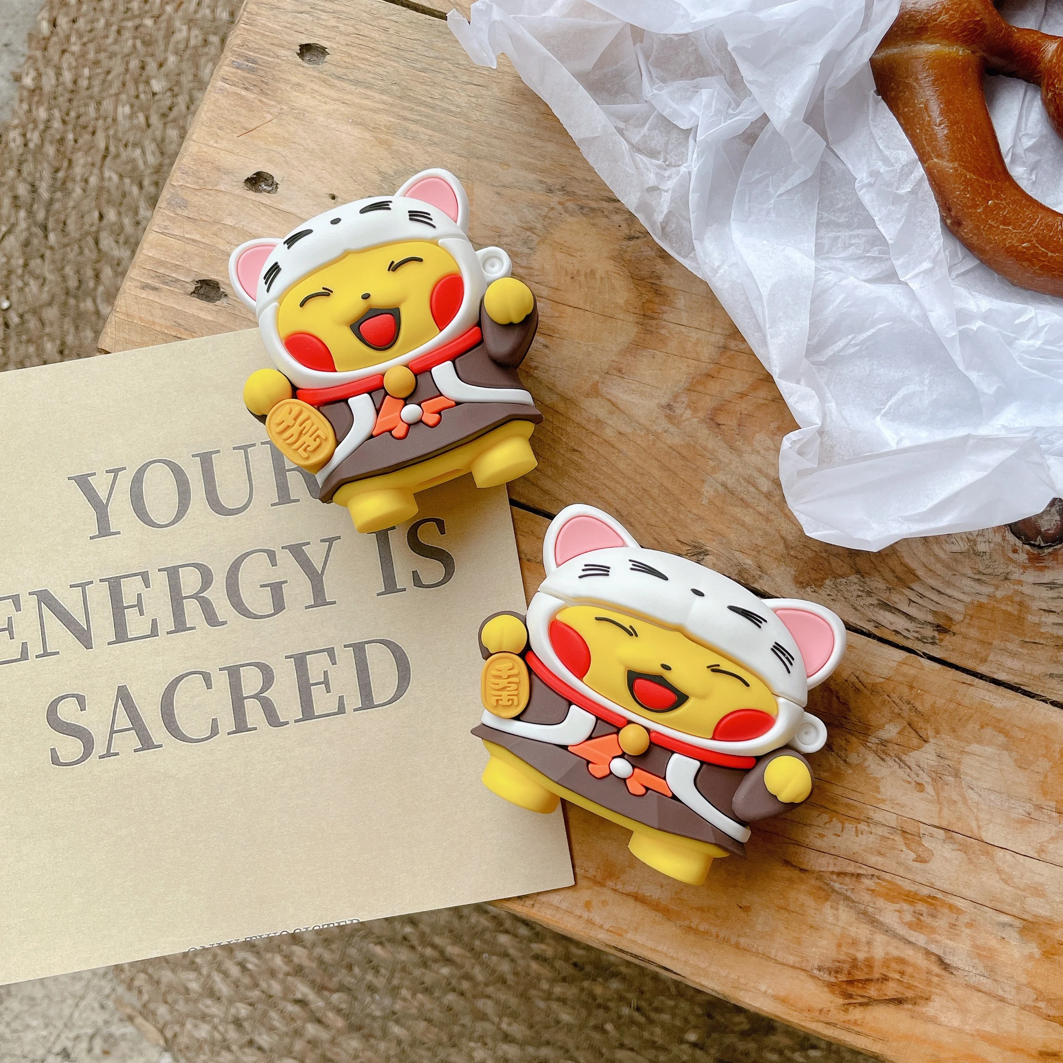 

Симпатичные стильные силиконовые наушники Lucky Cat для Airpods 1 2 3