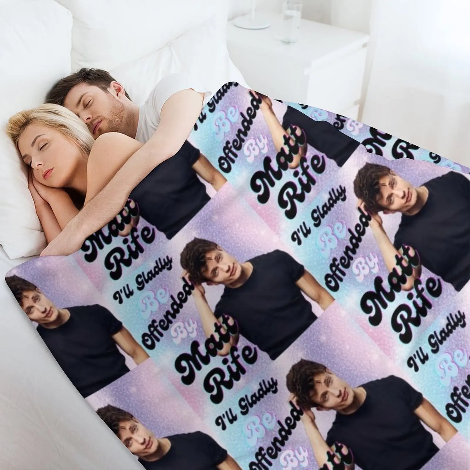 Я радян быть отправлена Мэттовой жене Забавное одеяло Matt Rife