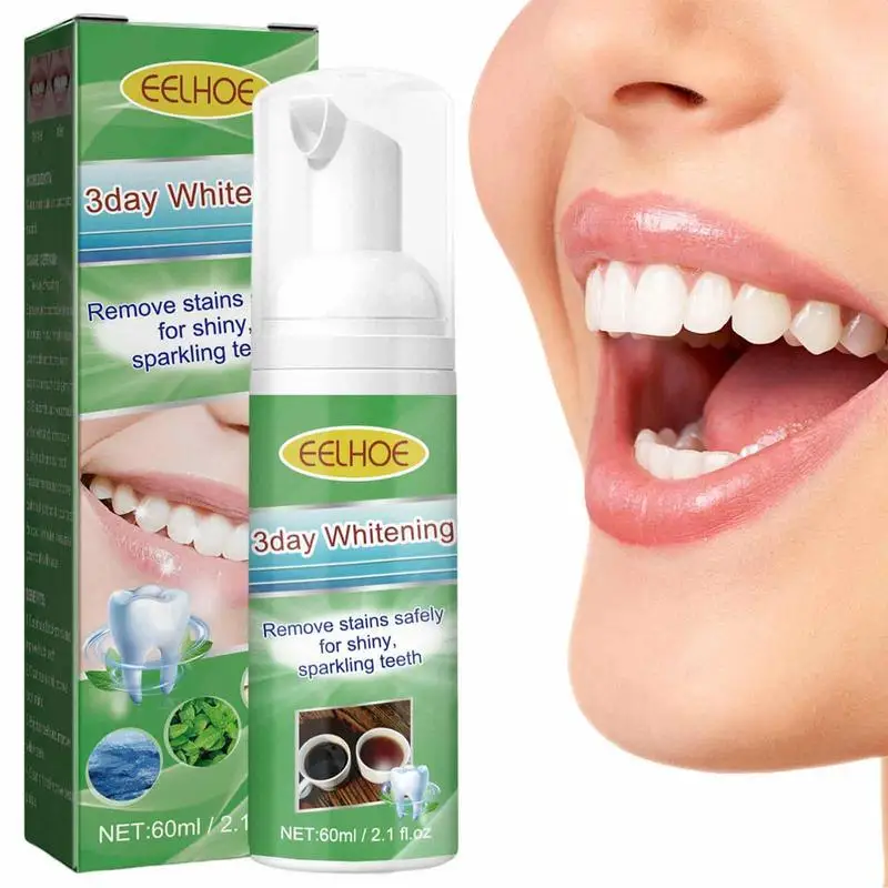 

Teeth Whitening Mousse Ultra-fine Intensive Stain Removal Toothpaste 60ml Foam Whitening Toothpaste Mousse Foam Deeply Cleaning