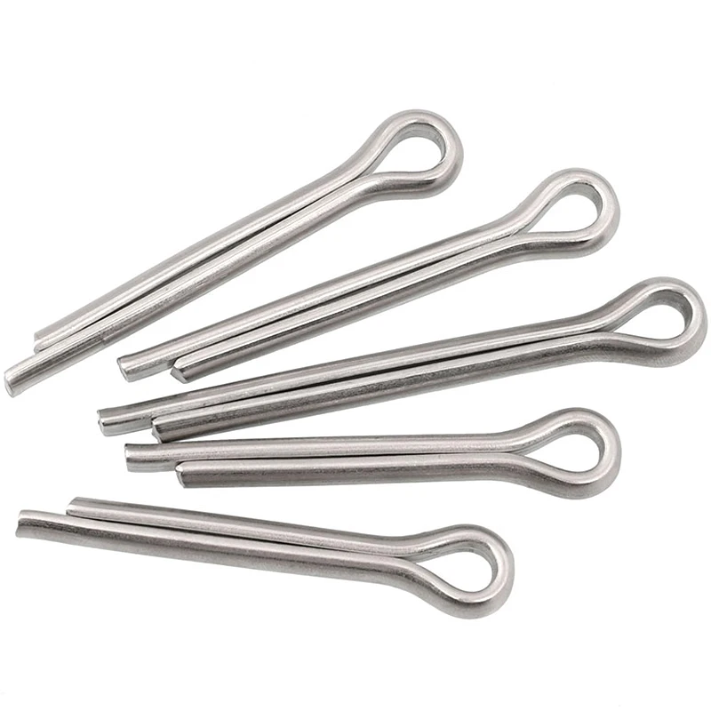 

20pcs GB91 Stainless Steel Cotter Pin Split Pins M4 20-70mm Length 25mm 30mm 35mm 40mm 45mm 60mm 50mm