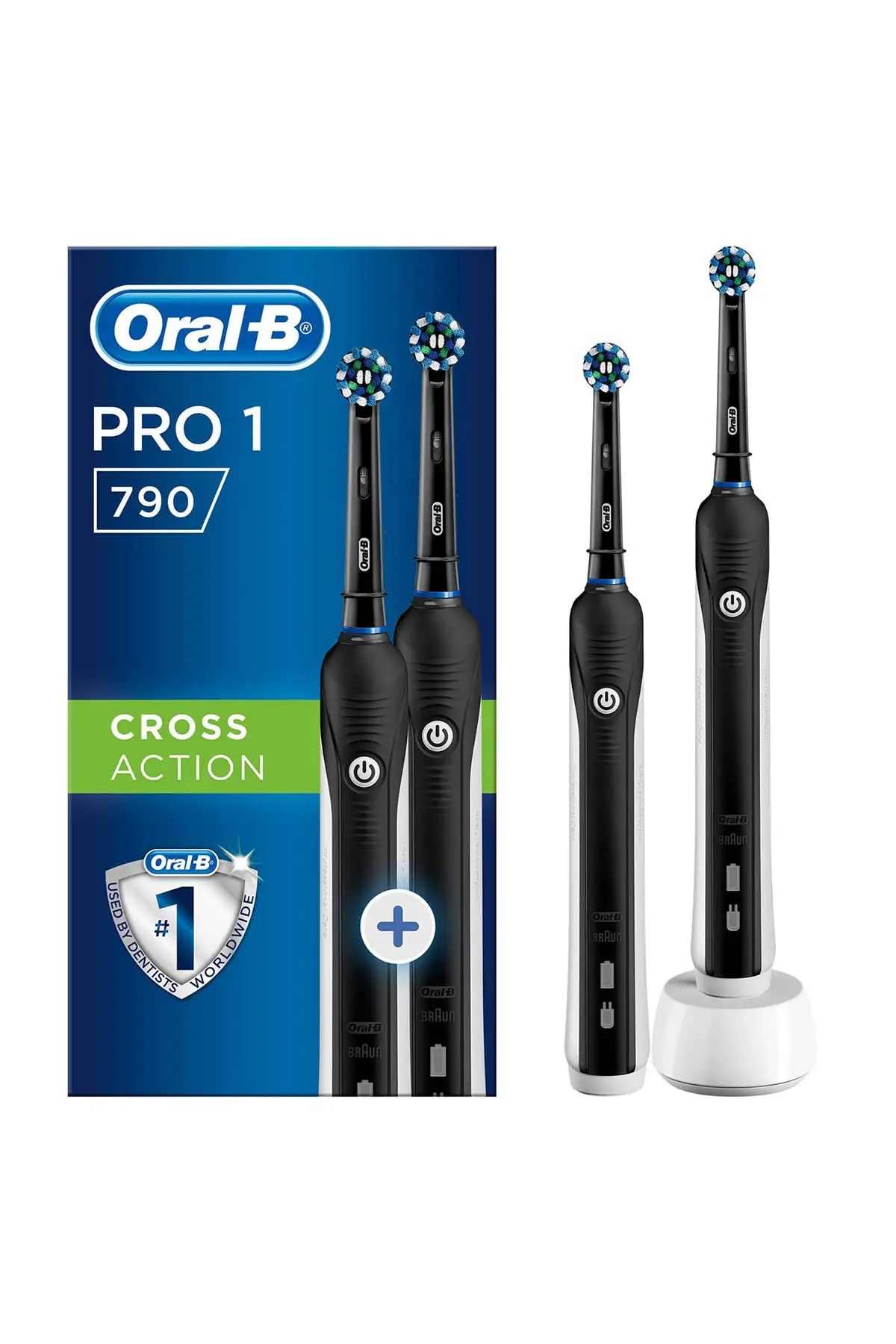 Набор электрических зубных щеток Oral-B Pro 790 Duo черный, черный