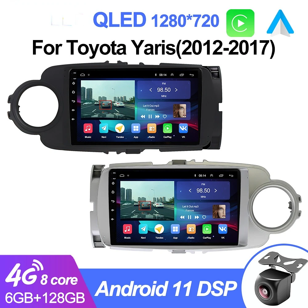 

2 Din Android Auto Car Radio Multimedia Video For Toyota Yaris LHD RHD 2012-2017 Carplay Stereo gps Navigation No 2din