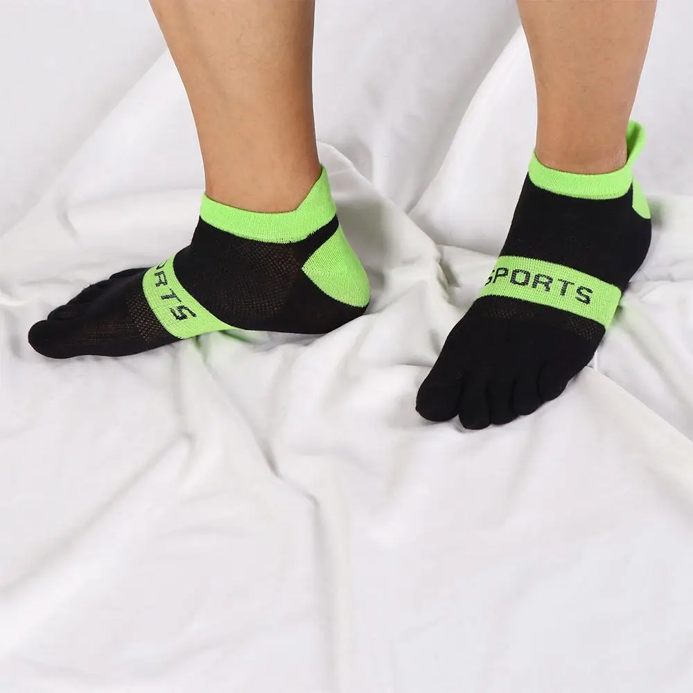 

Летние мужские футбольные чулочно-носочные изделия для бега велосипедные сетчатые носки спортивные носки с пятью пальцами