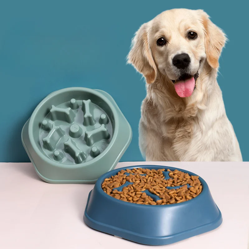 

Dog Bowl Anti-choking Slow Food Bowl Dog Feeder Basin Cat Feeder Cat Food Basin Non-slip Dog Food Anti-overturning Pet Supplies