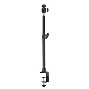 Multifunctional Non Scratches Microphone Webcam For Table Mount Light Stand Telescopic Rod DSLR Camera 360 Degree Rotation