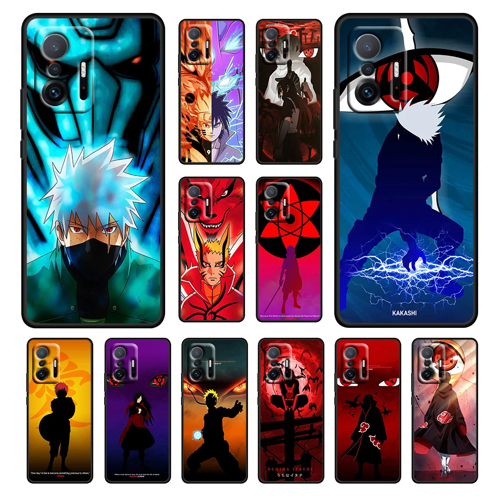 

Anime Naruto Cool Kakashi Case For Xiaomi 12 11 11T 10T Note 10 Mi 9T Ultra Pro Lite 5G Soft Silicone TPU Black Phone Cover