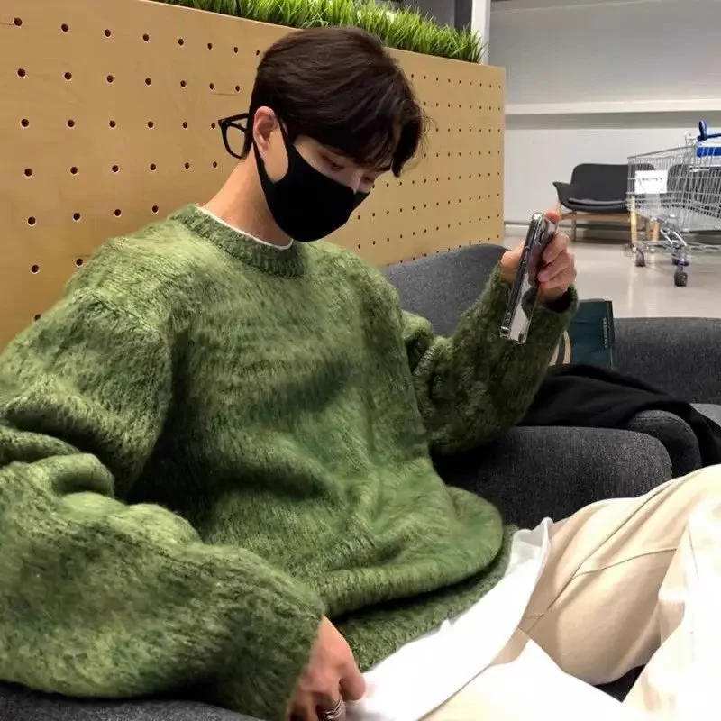 Осенняя Корейская стильная подходящая Модная брендовая шерстяная куртка в