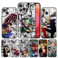 phone case cover for iphone 11 12 13 pro max xs 7 8 plus 6 5 se xr mini shell back official fashion one piece luffy zoro sanji