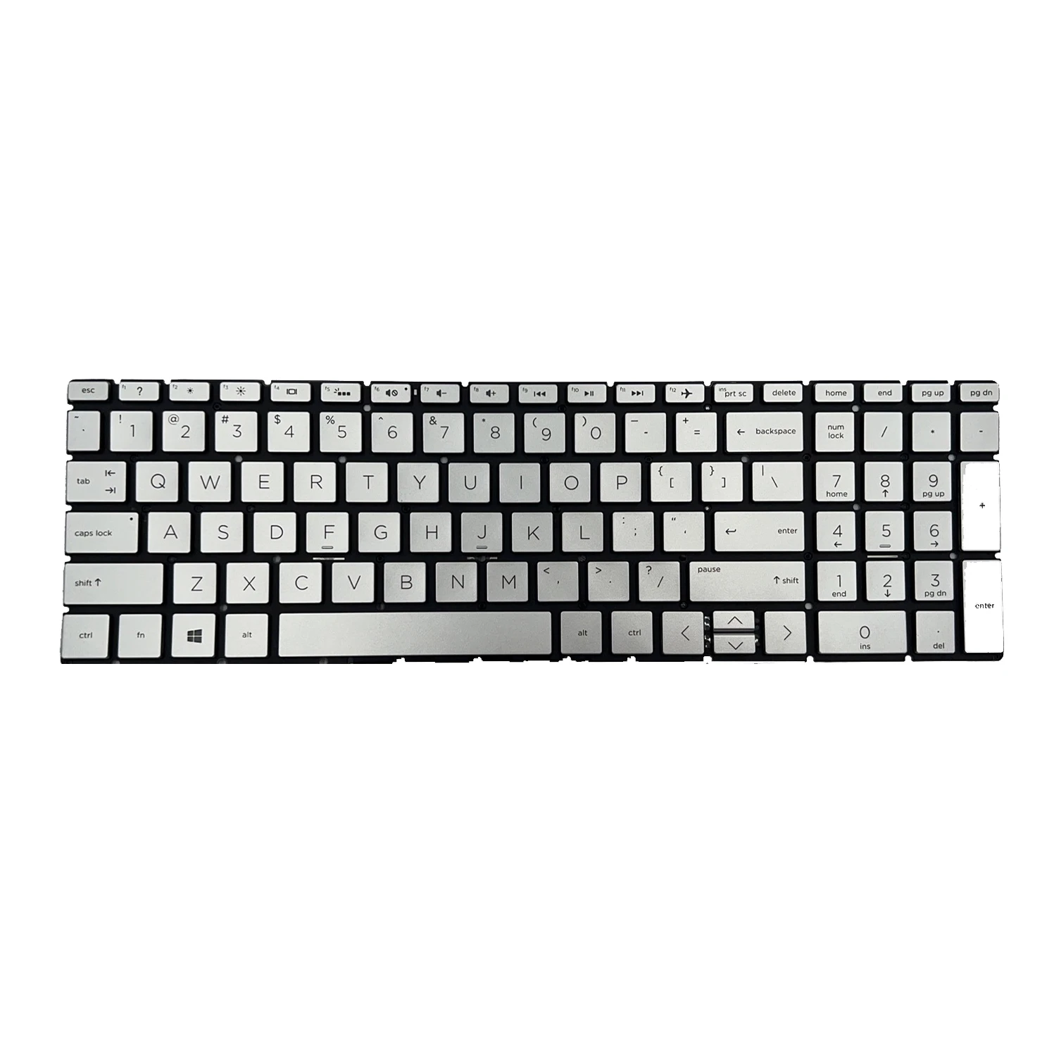 

New Original HP 15-DA Silver US Backlit Keyboard