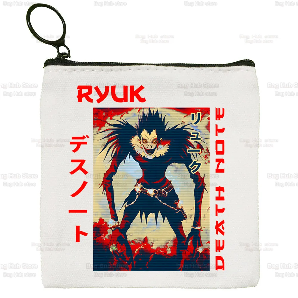 

Death Note Light Yagami Near Ryuk L Lawliet Wallets Coin Pocket Vintage Male Purse Function Wallet with Card Holders
