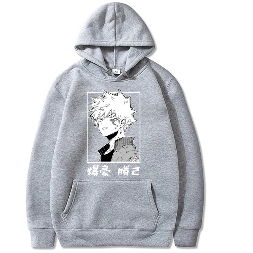 

Men's Hoodie My Hero Academia Hoodie Japanese Anime Women Men's Tracksuits Harajuku Streetwear Bakugou Hoodies