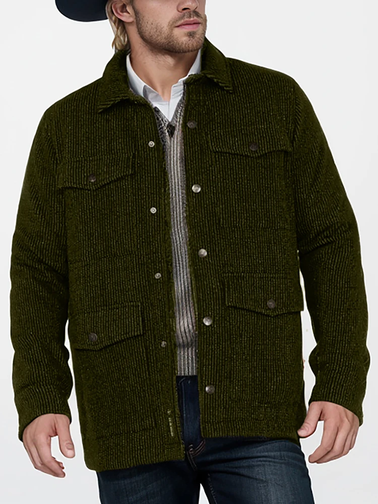 Мужская вельветовая куртка в ковбойском стиле