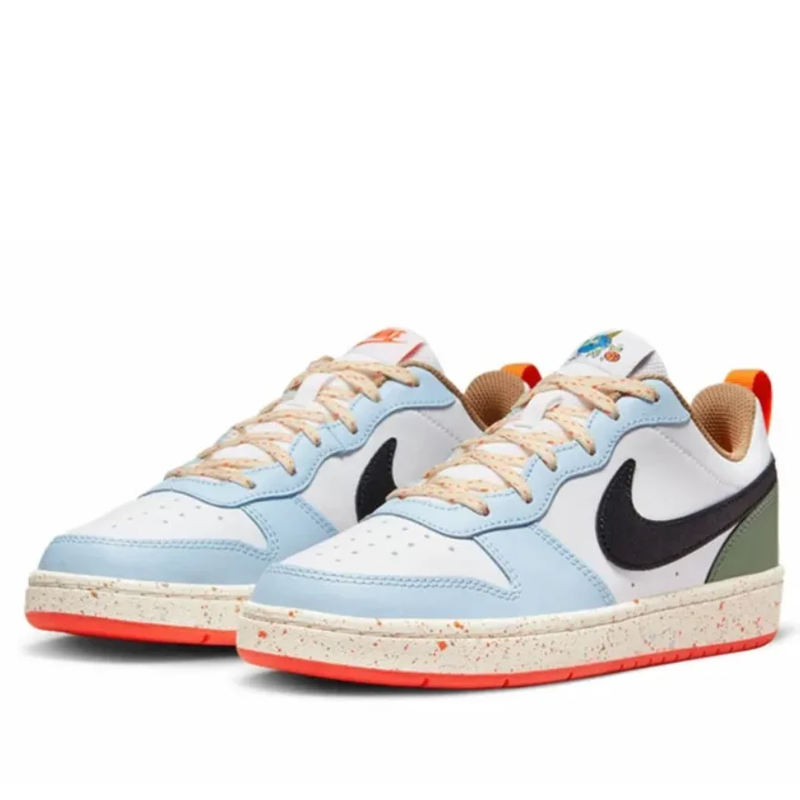 Nike Court Borough Low 2 синтетическая кожа повседневные гибкие переходные низкие детские