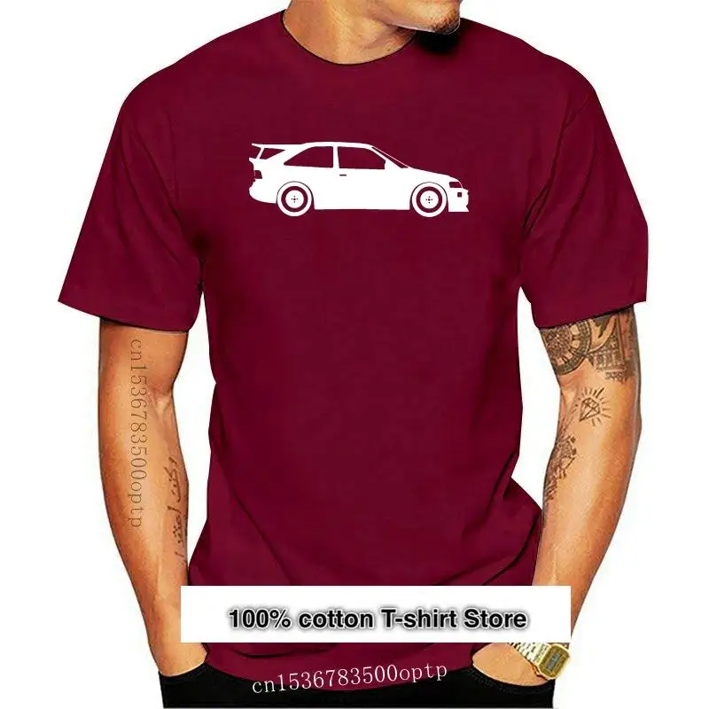 

Camiseta de manga corta de algodón para hombre, camisa de Escort Cosworth inspired Cossie Car Rally con letras impresas, nueva