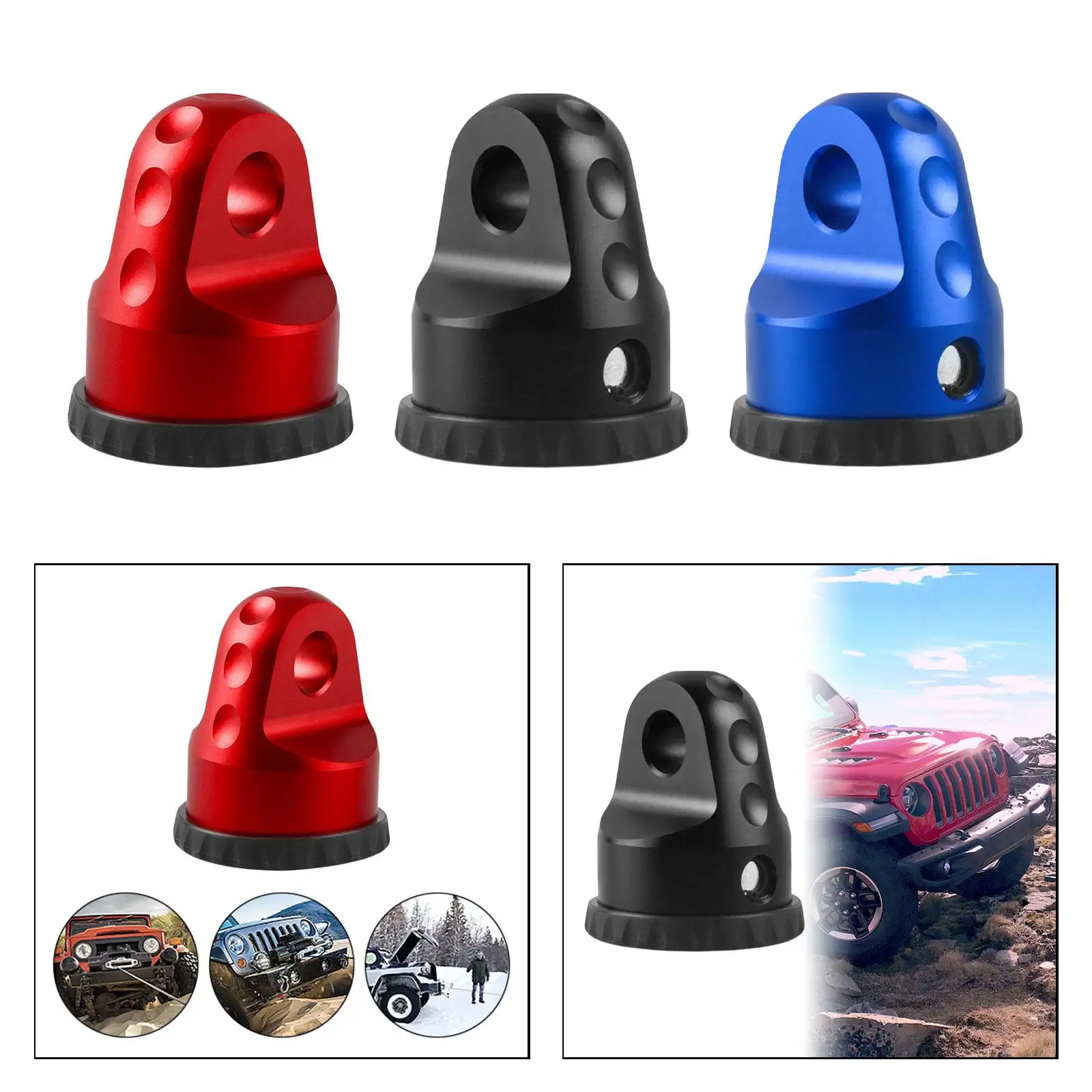 Скоба лебедки алюминиевый крюк держатель скобы для Jeep Wrangler ATV UTV SUV заменяет