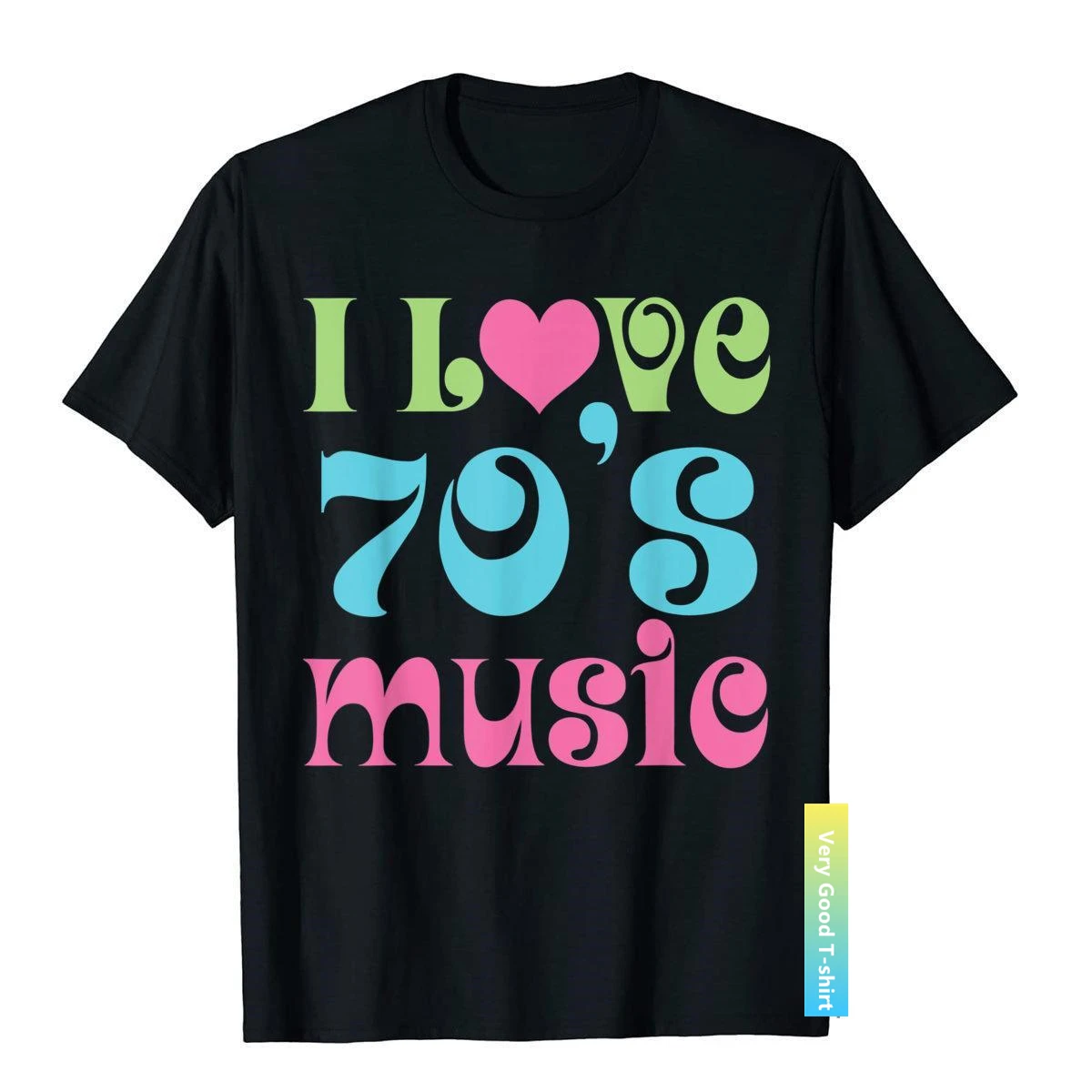 

Мужская Ретро-футболка с надписью «I Love 70», в винтажном стиле, 1970