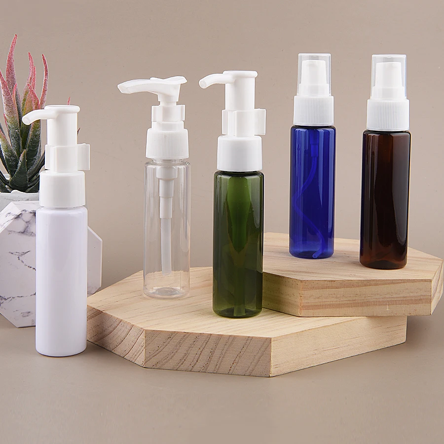 

100 шт./лот пустой 30 мл Косметический Белый лосьон крем бутылка с черным или белым насосом, пластиковый 30 мл косметический контейнер для лосьона