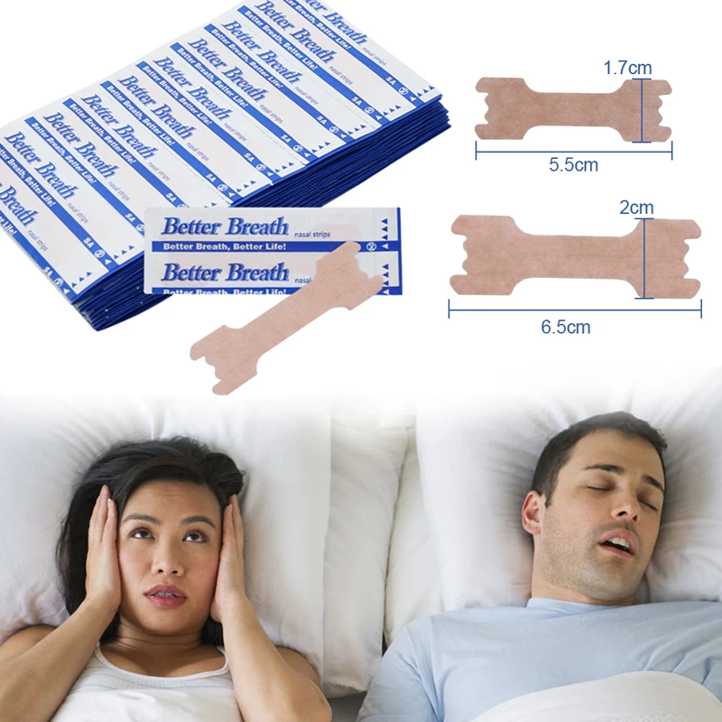 

200pcs Anti Snoring Nasal Patch Better Breathe Good Sleeping Nasal Strips Stop Snoring Strips Easier Health Care Patch Product