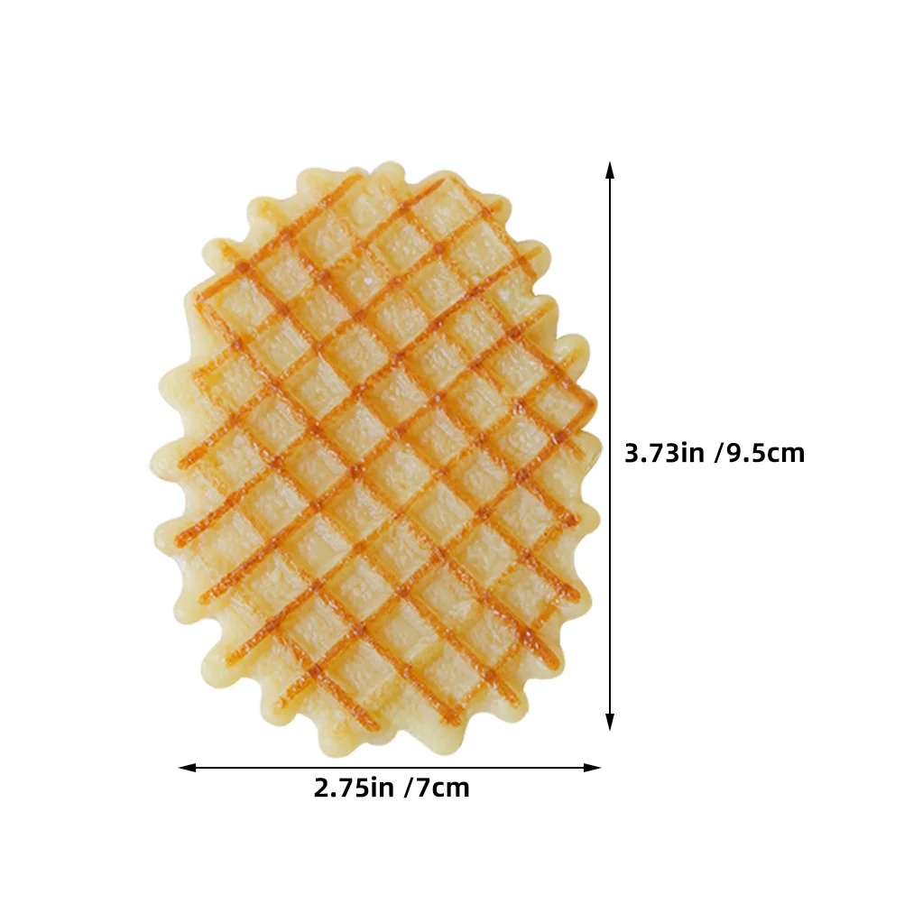 Модель вафельного печенья искусственная еда имитация из ПВХ 6 шт.