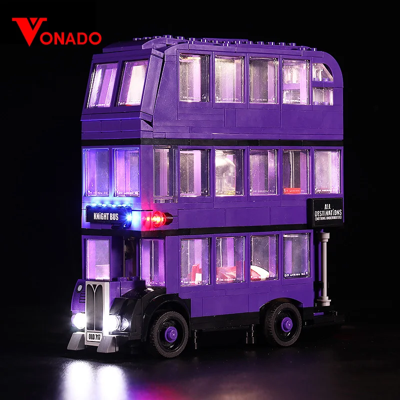 

Конструктор Vonado со светодиодный светильник кой, совместимый с автобусами серии 75957, строительные блоки, конструктор из строительного города (светильник, модель в комплект не входит)