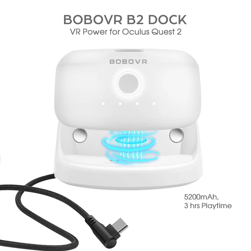 Док-станция BOBOVR B2 5200 мАч для Oculus вопросы 2/Quest Pro PICO4 VR |