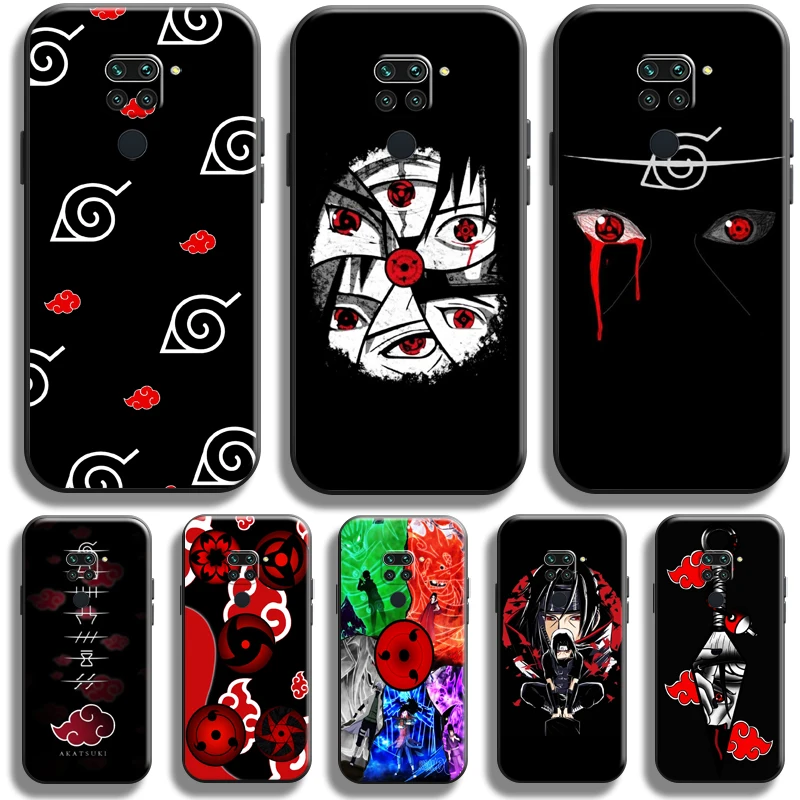 

Naruto Akatsuki Uchiha Itachi For Xiaomi Redmi Note 9 5G 9T 9S 9 Pro Phone Case Funda Silicone Cover Liquid Silicon Black