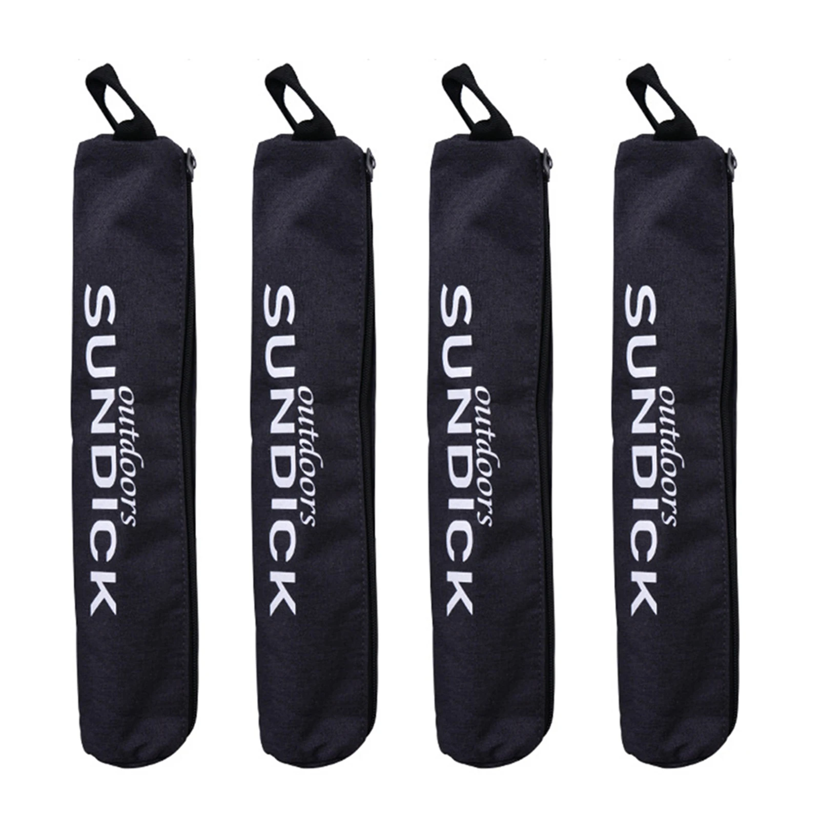

4pcs Tent Peg Bag Stakes Ground Nail Storage Bags Zip Carry Bag Camping Sundry Pouch Holder Camping Supplies