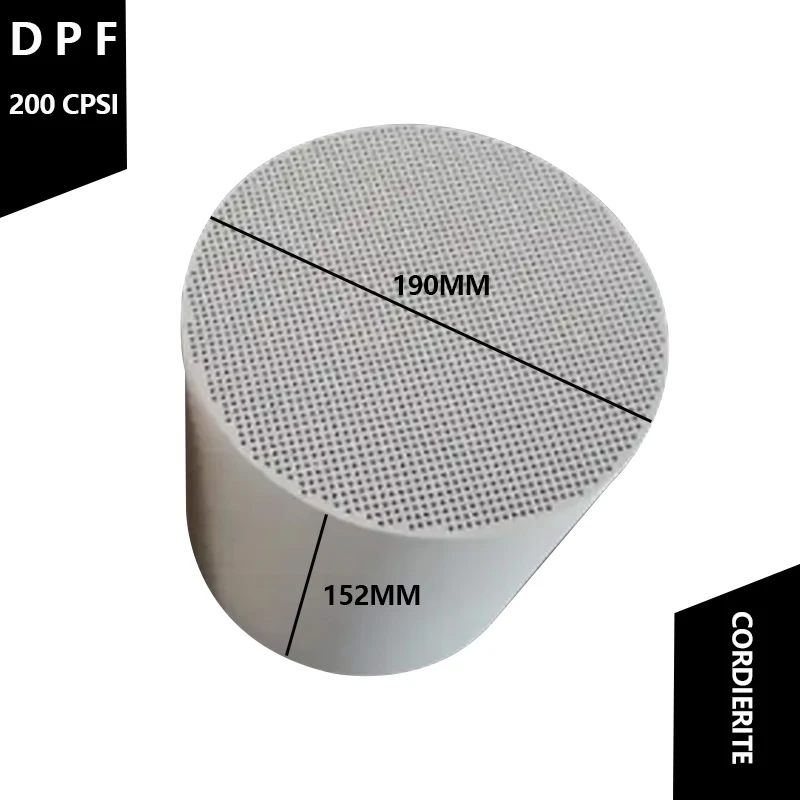 

190*152MM 200CPSI Cordierite Diesel Particulate Filter DPF/Wall Flow Particulate Filter & Diesel Smoke Particulate Filter