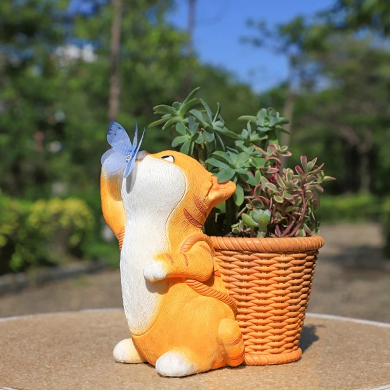 Милый кот форма для эпоксидной смолы держатель ручки горшок силиконовая