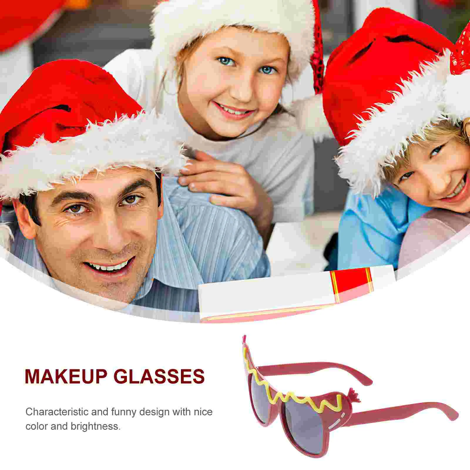 

Funny Dance Party Makeup Glasses Hot Dog Eyeglasses for Masquerade Party