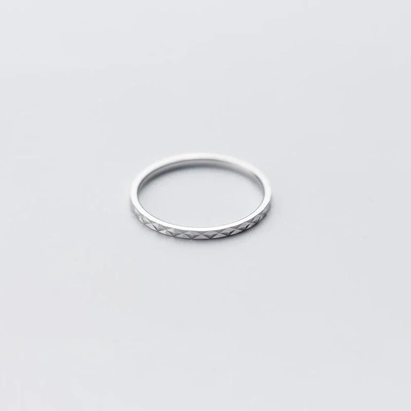 Женское серебряное/розовое кольцо Anglang тонкое обручальное из серебра 925 пробы