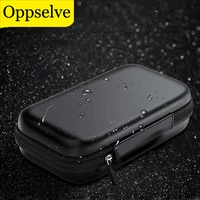 earphone case hard headphone bag for airpods earpods ear pad wireless bluetooth earphone power bank usb cable charger case black