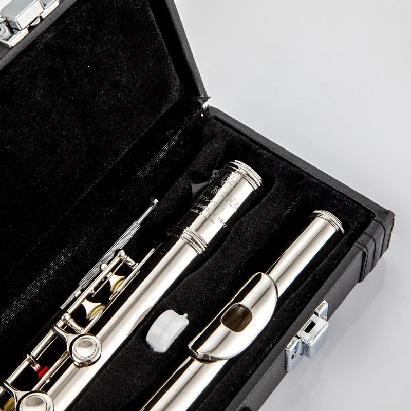 Верхняя модель 271 382 Профессиональный Cupronickel C Key 16 японская флейта посеребренные