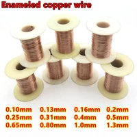 1pcs 0 1mm 0 2mm 0 25mm 0 5mm 0 8 1 3mm enameled copper wire cable copper wire magnet enameled copper winding coil copper wire