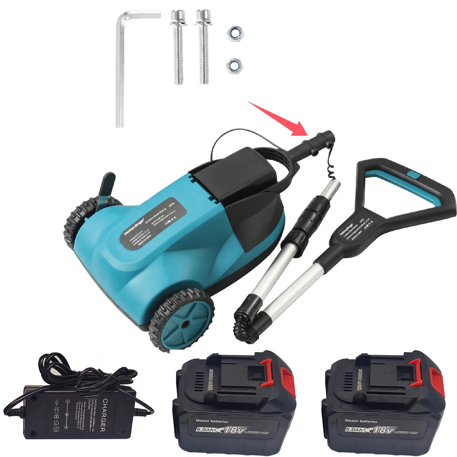 

Бесщеточная аккумуляторная газонокосилка Heimerdinger LB426 18В
