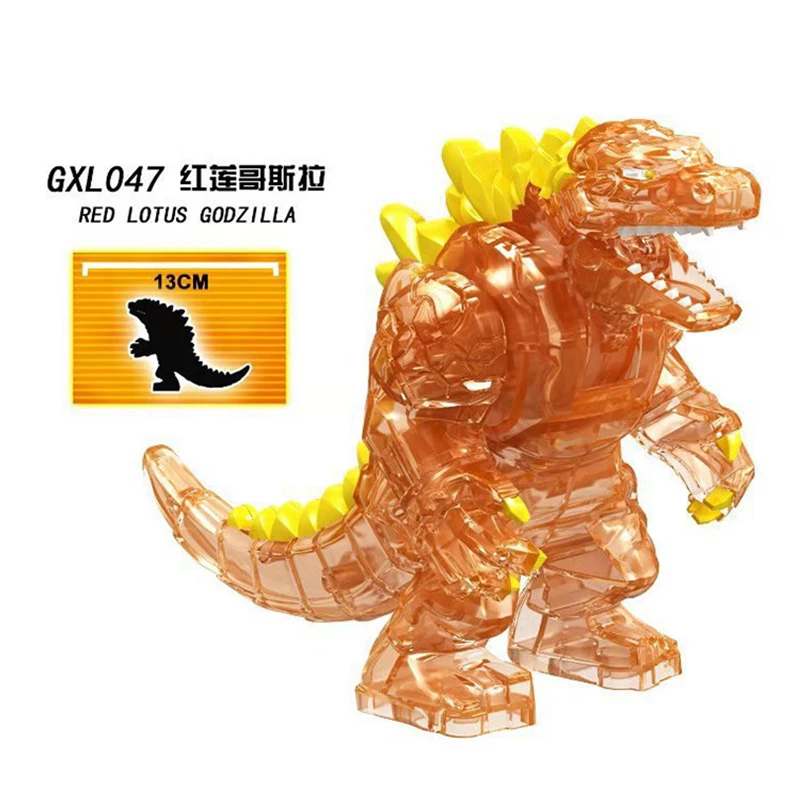 Большие фигурки из фильма Красный лотос Годзилла кирпичи игрушки строительные