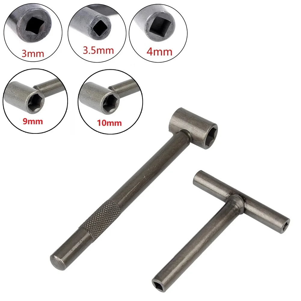 

Socket Wrench T Spanner Hand Tools 3/3.5/4/9/10mm Adjusting Spanner Hexagon Wrench Rapair Valve Screw Clearance
