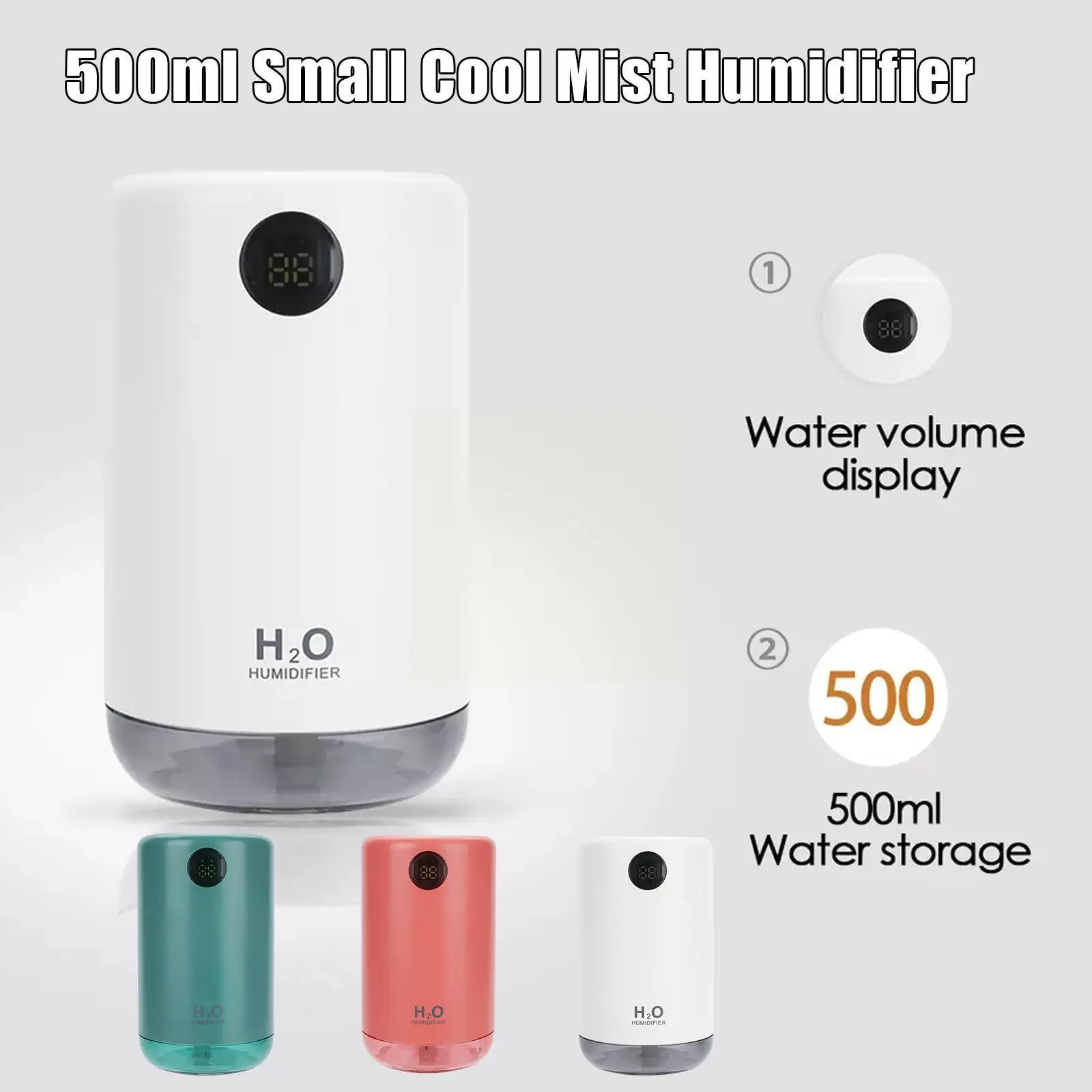 

500 мл портативный Перезаряжаемый небольшой беспроводной нано персональный распылитель, увлажнитель воздуха, увлажнитель воздуха, горячий ...