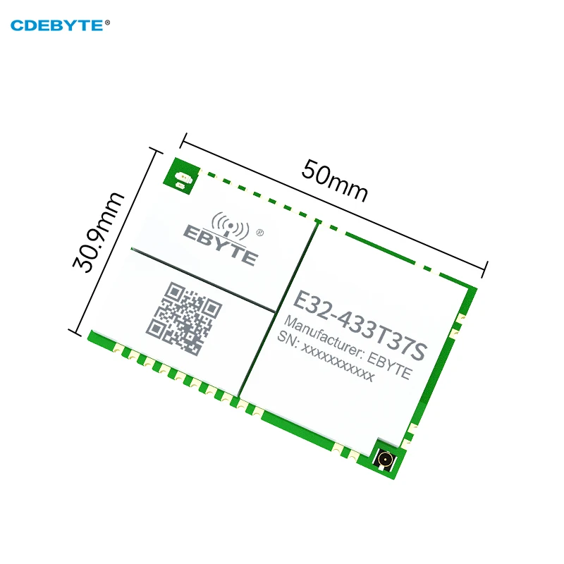 SX1278 LoRa Module 433MHz 5W LoRa Spread Spectrum Wireless Serial Module CDEBYTE E32-433T37S 25KM Air-Wake up Stamp Hole/IPEX
